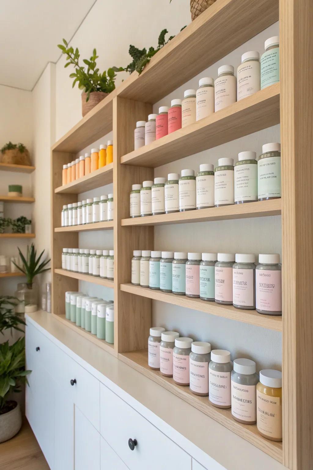 Color-coded bins transform chaos into clarity, making your pharmacy as efficient as it is beautiful.