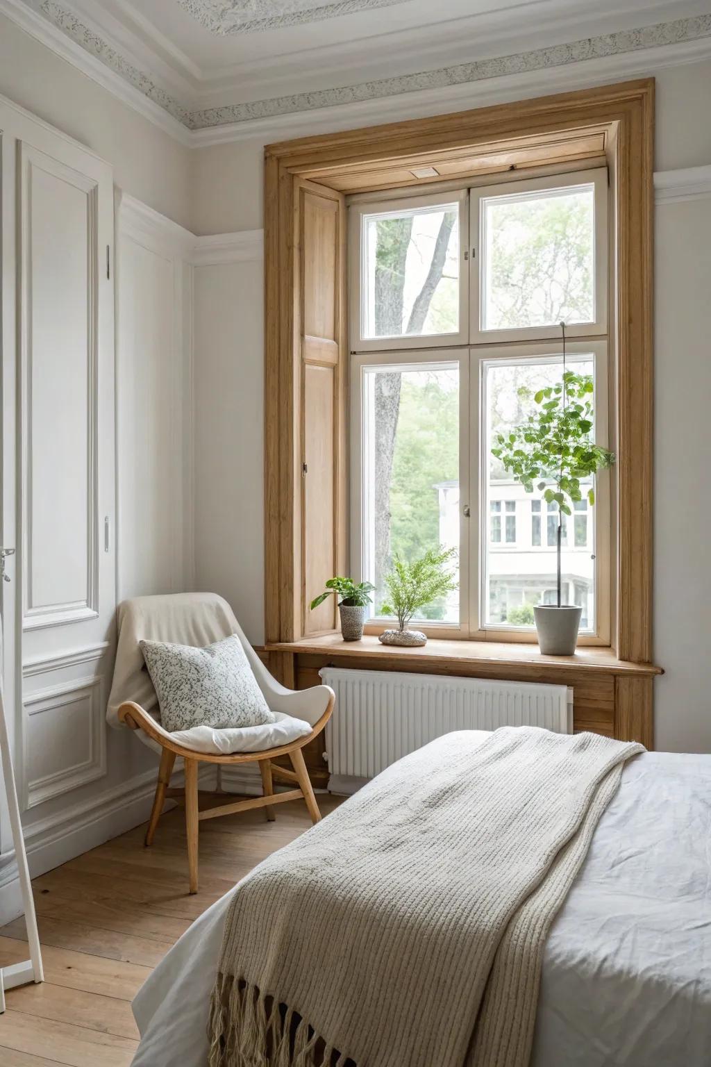 Frame your views with elegance by layering molding around your windows.