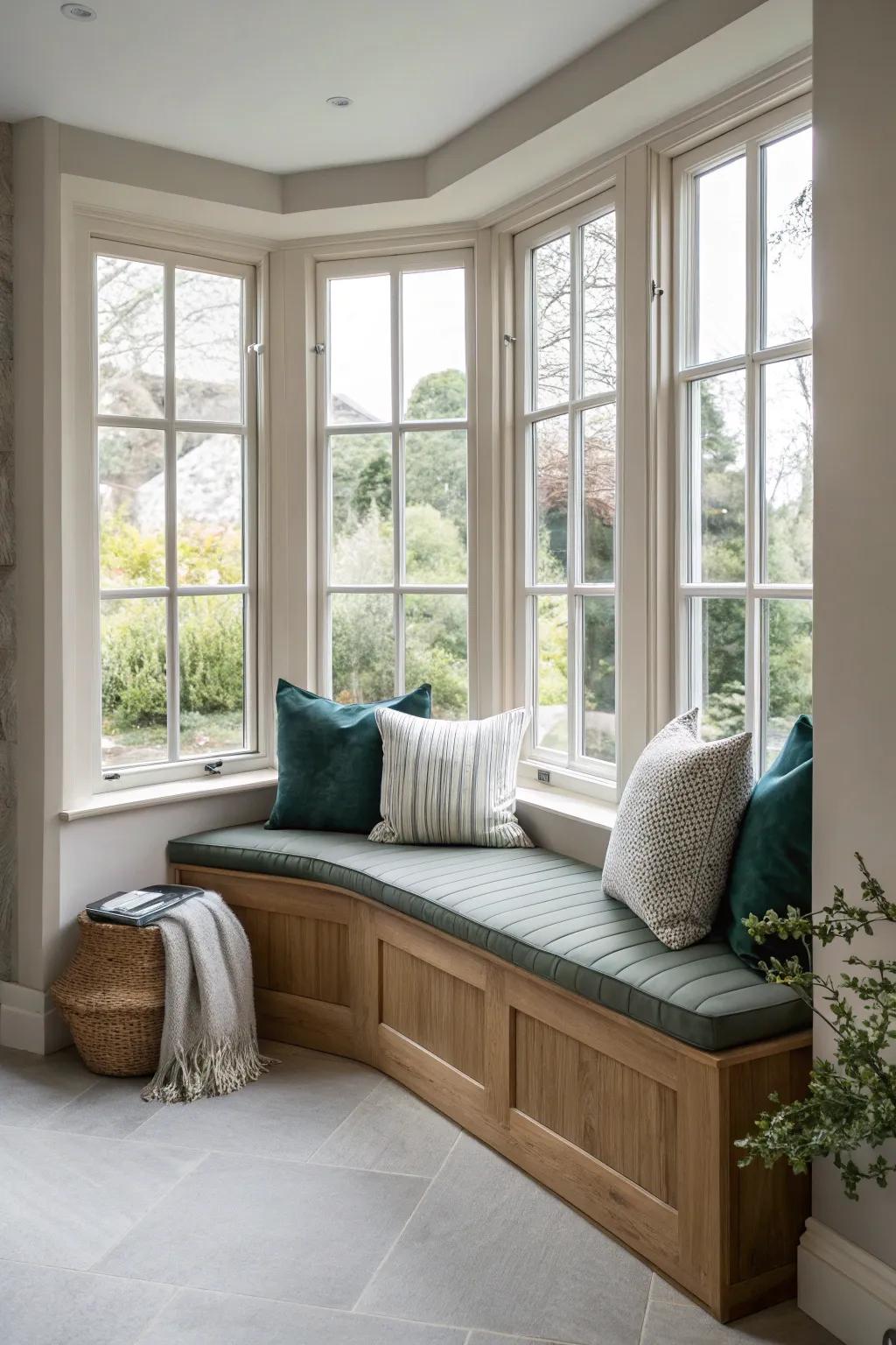 Make a statement with a window seat that's as much art as it is furniture.