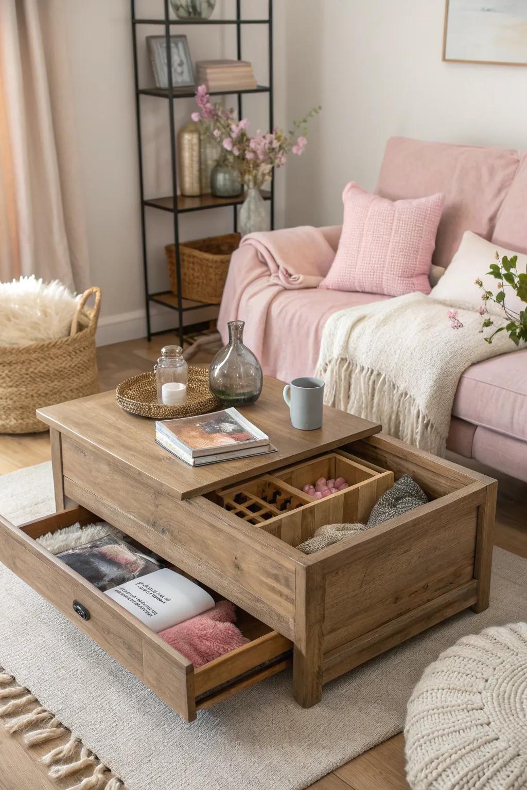 Maximize functionality and style with furniture that does double duty in your home.