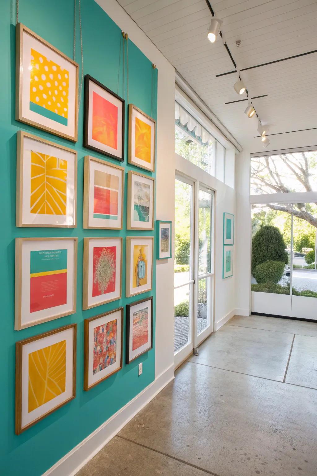 Transform your walls into a curated gallery with floating frames that showcase your favorite art pieces. 🎨 #HomeGallery #WallArt