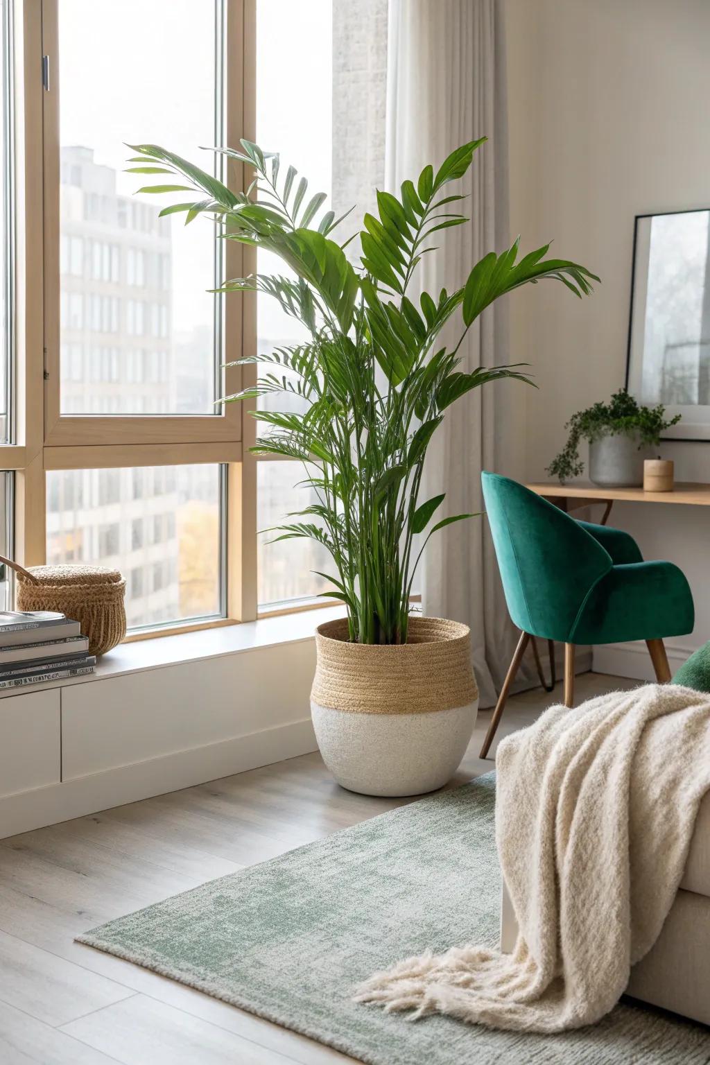 Breathe life into your office with vibrant greenery that complements the luxurious decor. 🌿 #OfficeGreenery #InteriorInspo #GlamOffice