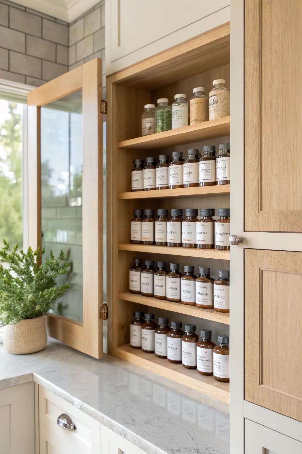 Alphabetical order brings clarity and ease to your medicine cabinet. 🔍