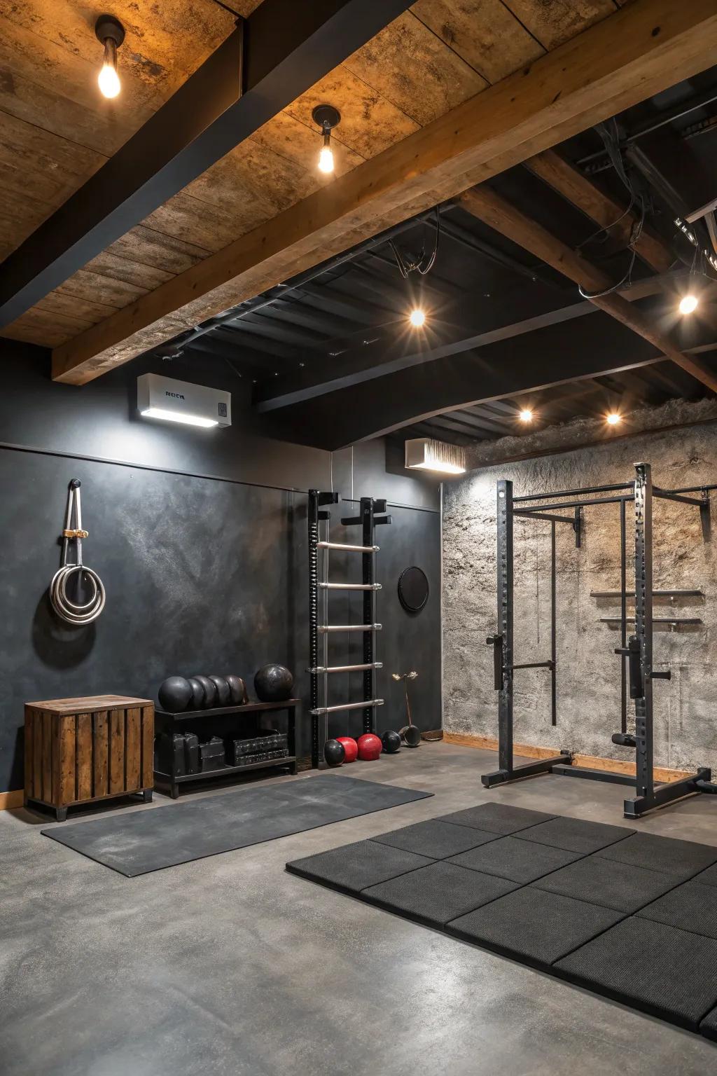 Keep it real with a garage aesthetic that brings out the industrial charm! #RuggedDesign #ManCave