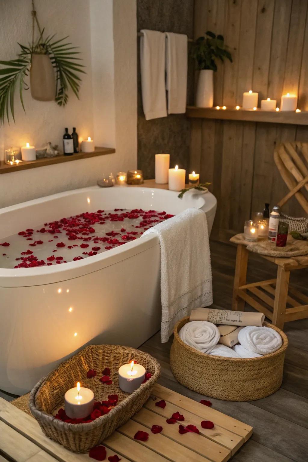 Indulge in a rejuvenating spa night, and let the soothing vibes wash over you. 🕯️ #SpaNight #RelaxTogether