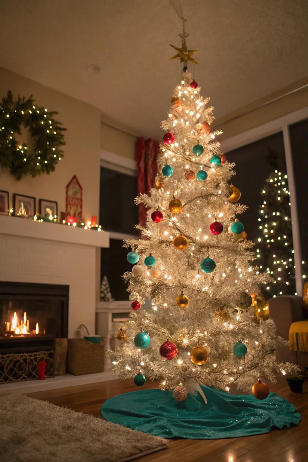 Fairy lights create a warm glow, turning your tree into a beacon of cozy holiday cheer. ✨🌟 #CozyVibes #HolidayMagic