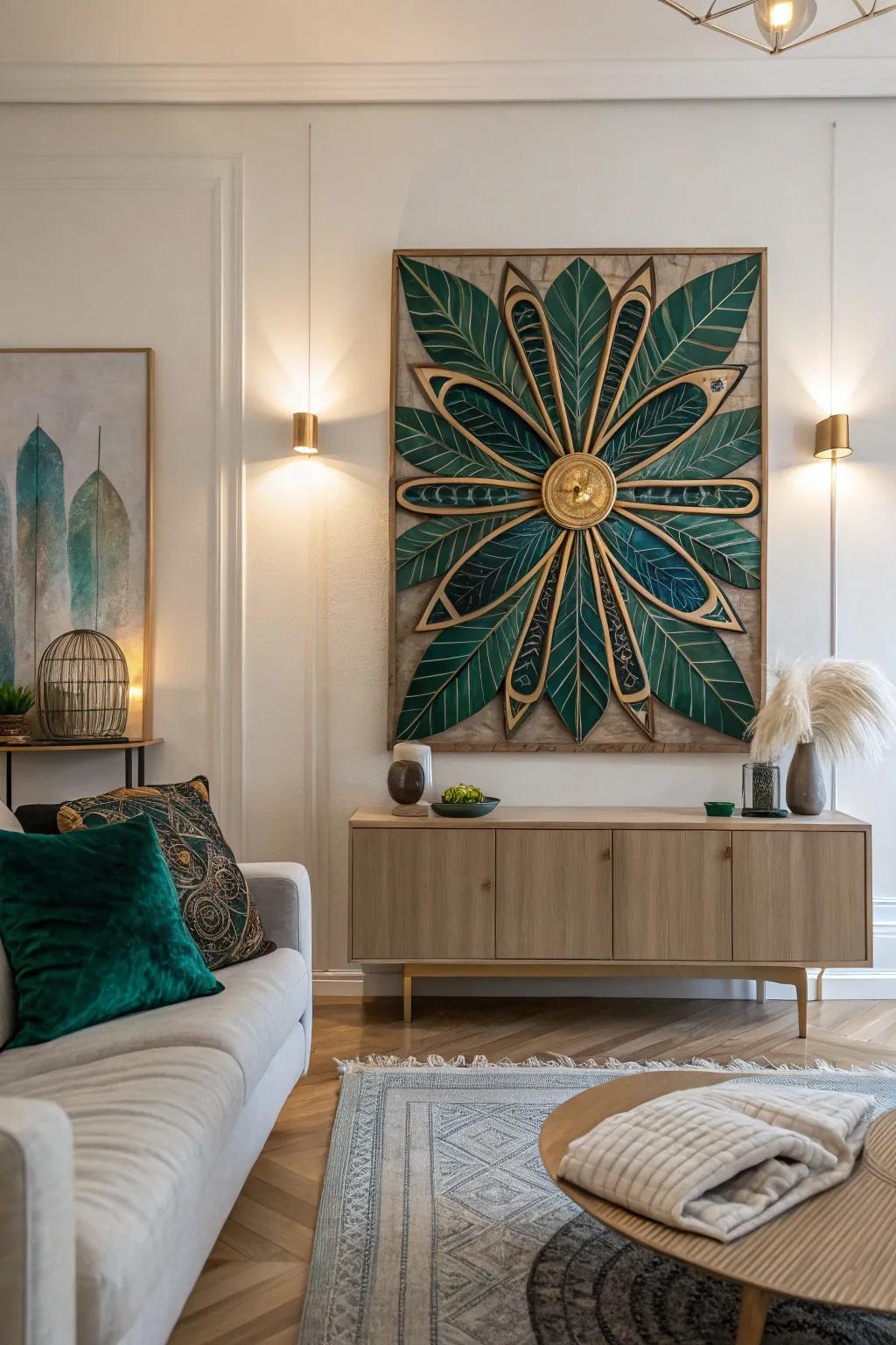 Turn your walls into a canvas of dramatic and bold Art Deco designs.