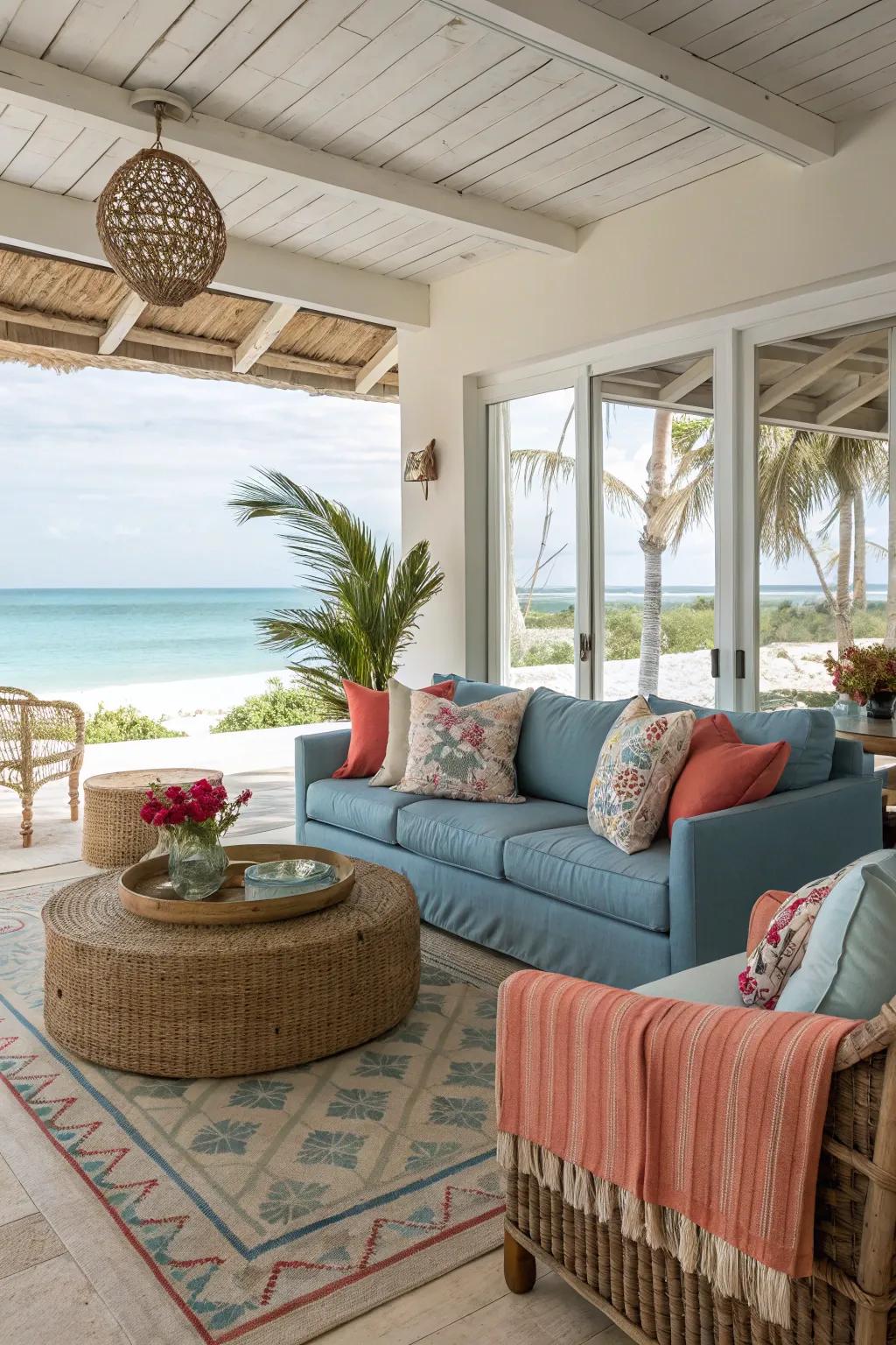 Create spaces that invite relaxation and easy conversation.