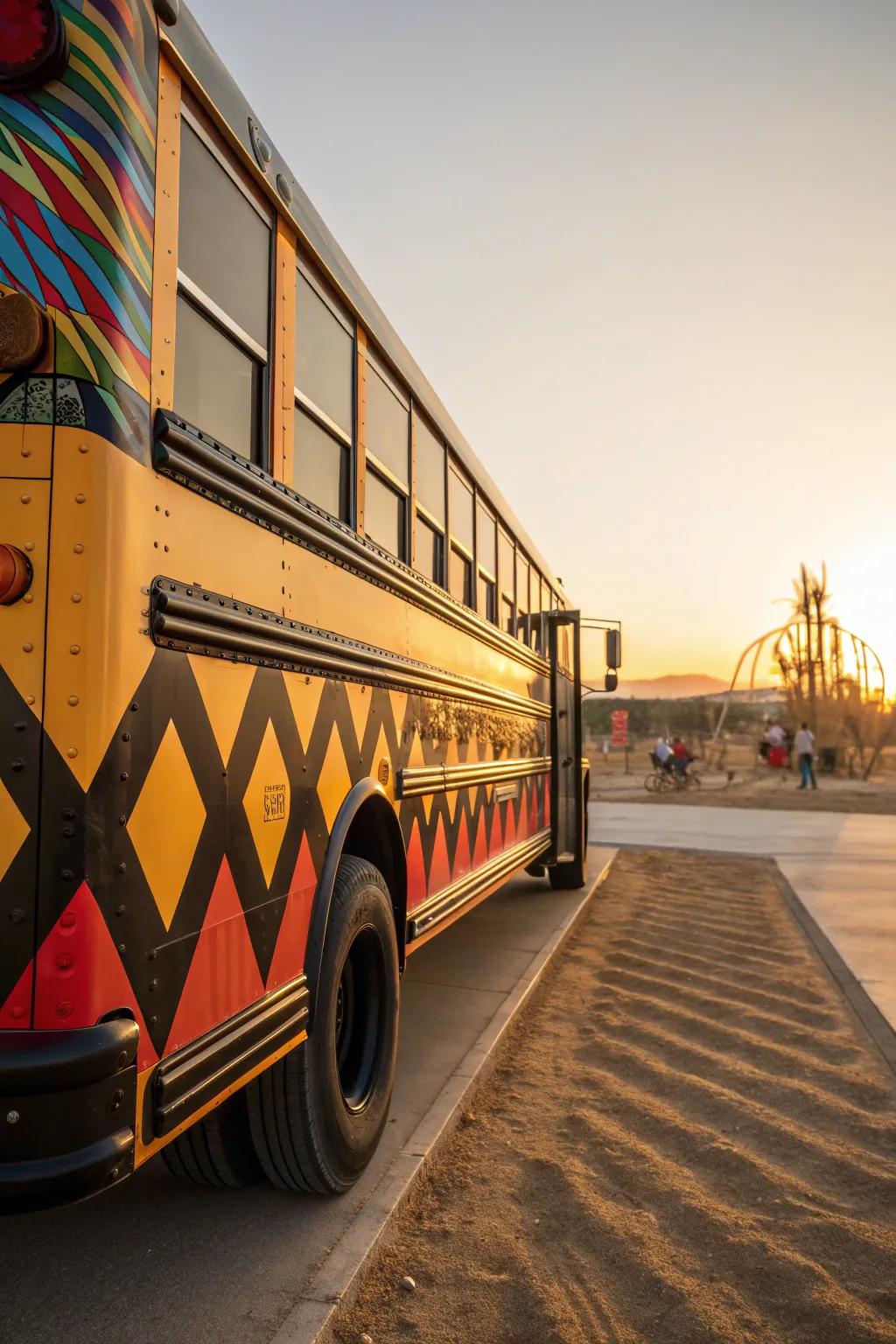 Transform your bus into a canvas with custom painted designs!
