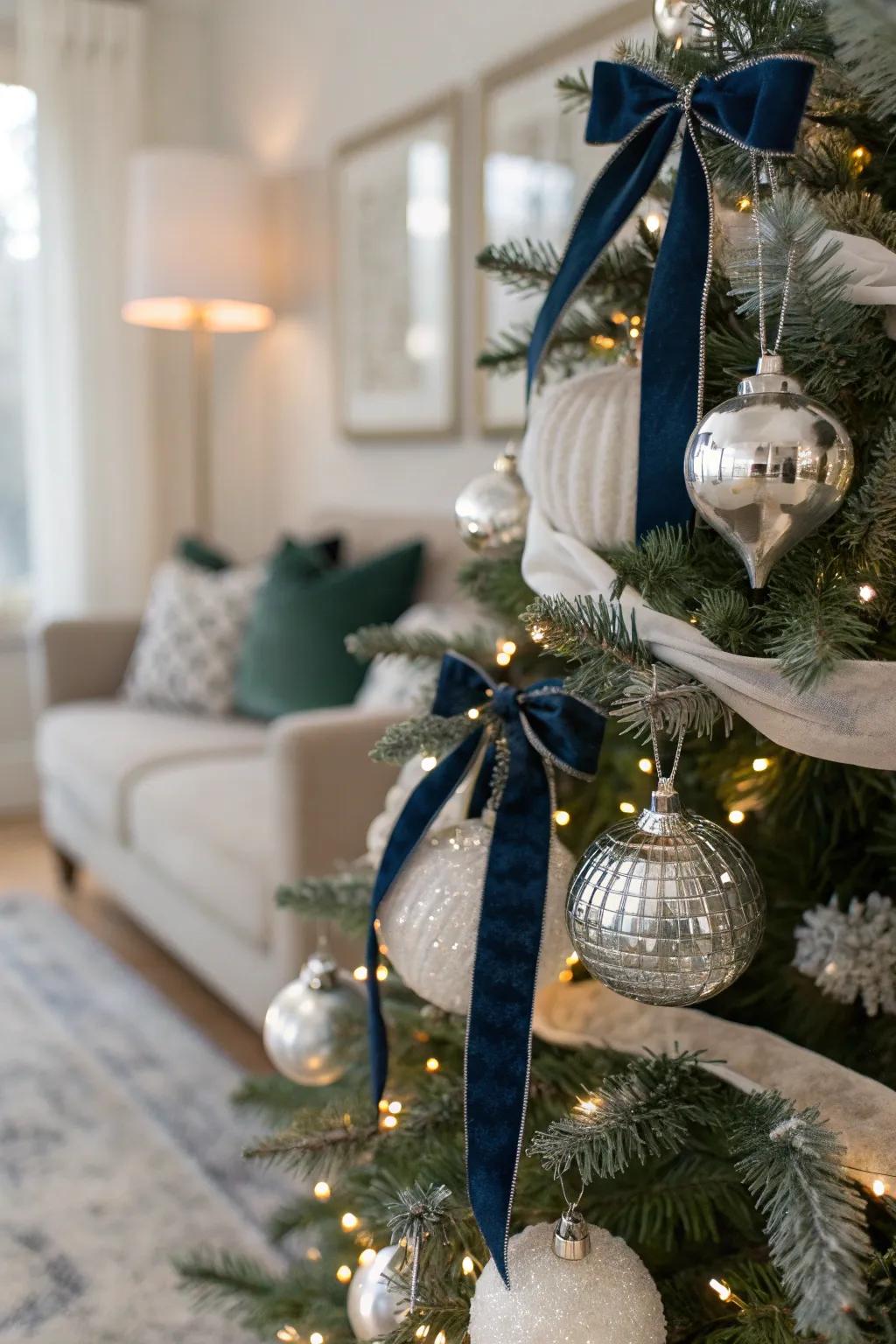 Mix textures to create a visually captivating tree that's full of delightful surprises.