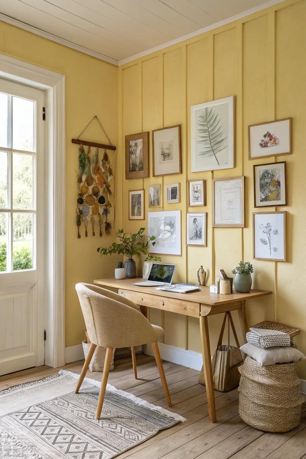 Your workspace is your canvas. 🎨 Personalize it with art that inspires. #ArtInspiration #HomeOffice