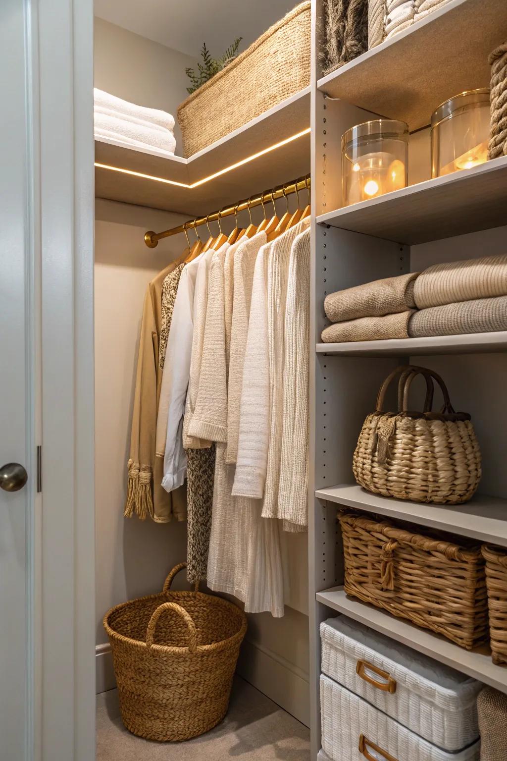 Functional accessories are the unsung heroes of a perfectly organized closet. 🔧 #OrganizationHacks #ClosetDesign