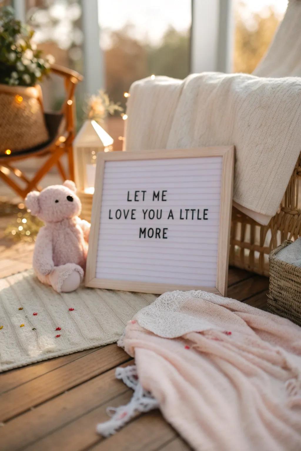 Cherish every cuddle and coo with this heartfelt message. #Parenthood #LovingMoments