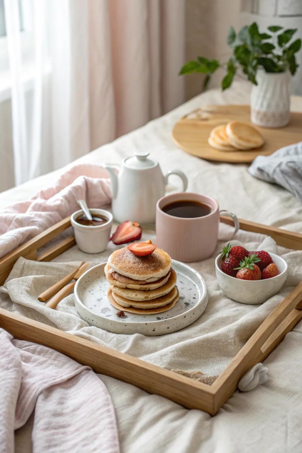 Start her day with a smile and a tray filled with breakfast delights served in bed.