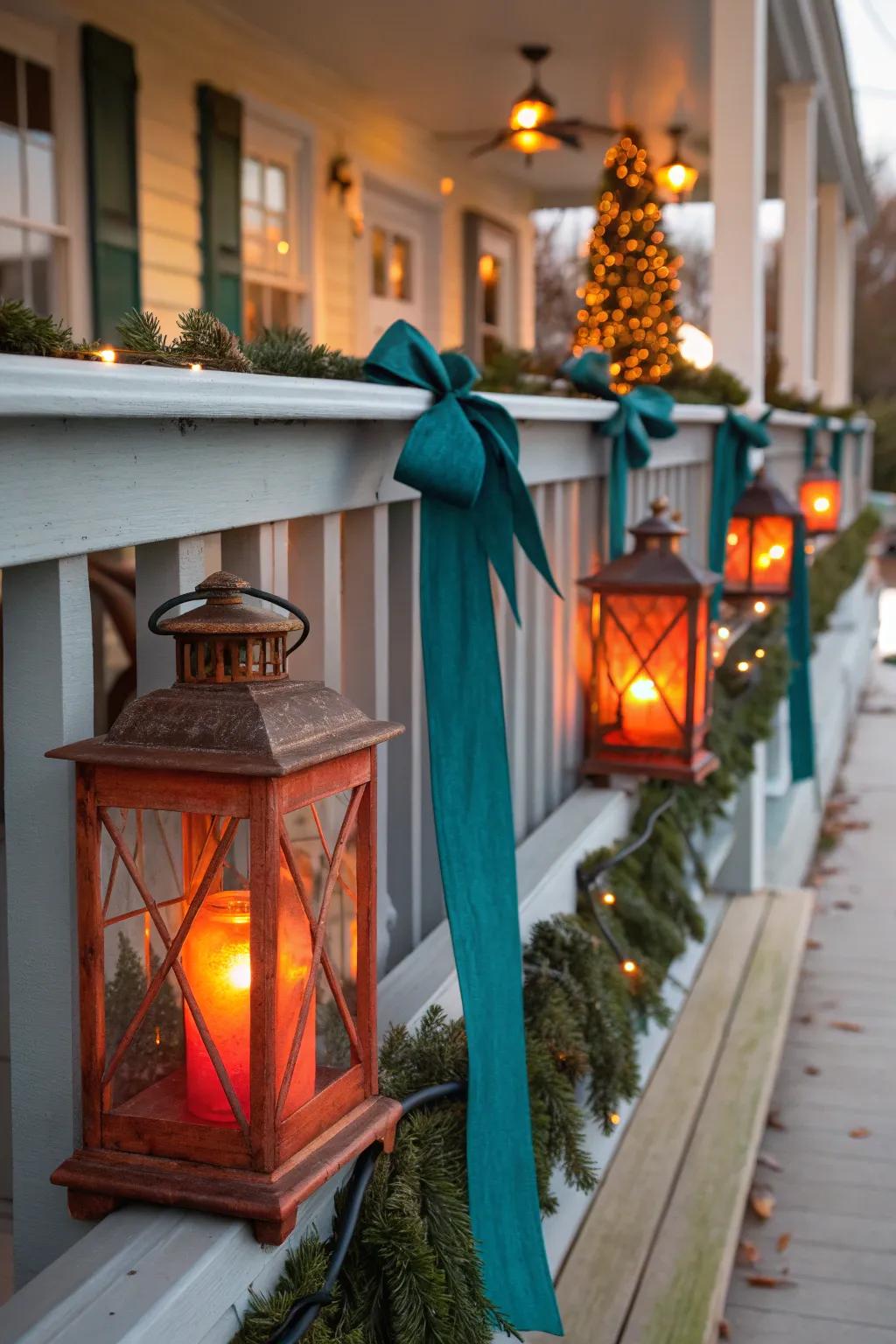 Add a cozy, rustic touch to your porch with lanterns casting a warm glow. 🕯️ #RusticCharm #CozyVibes