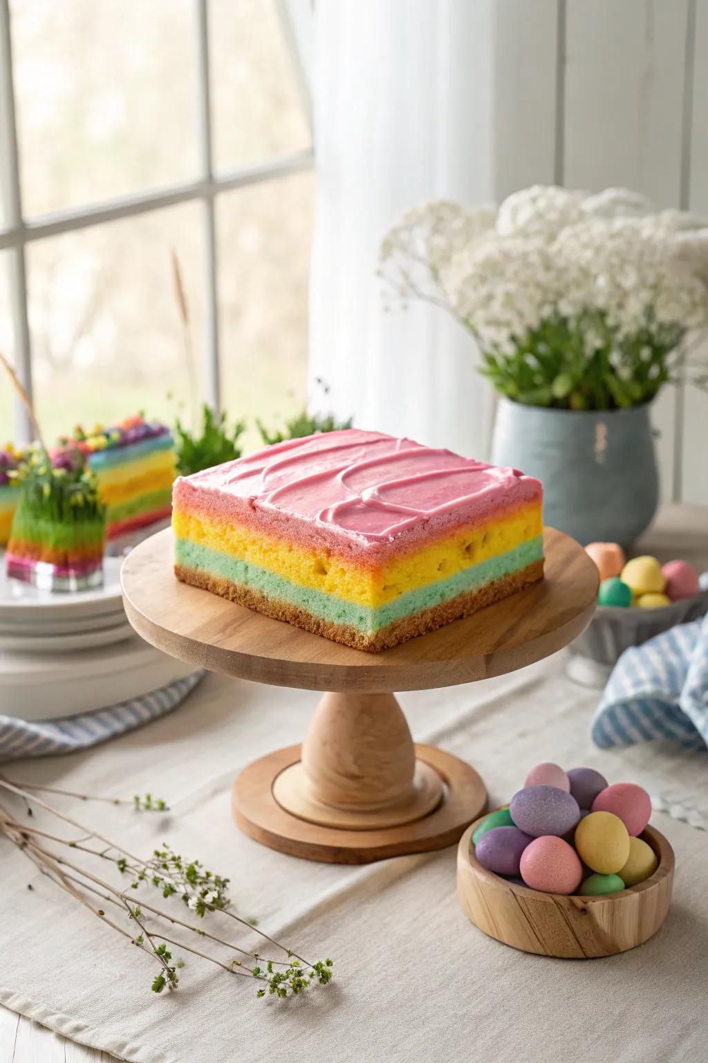 Let your cake shine with a spectrum of colors that celebrate joy.