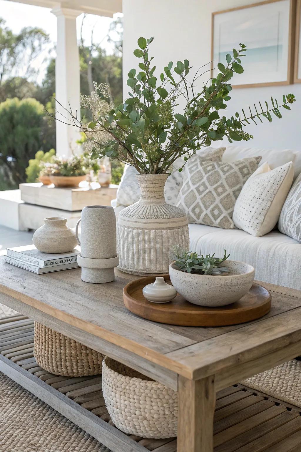 Achieve timeless elegance with a neutral color scheme that plays with textures.