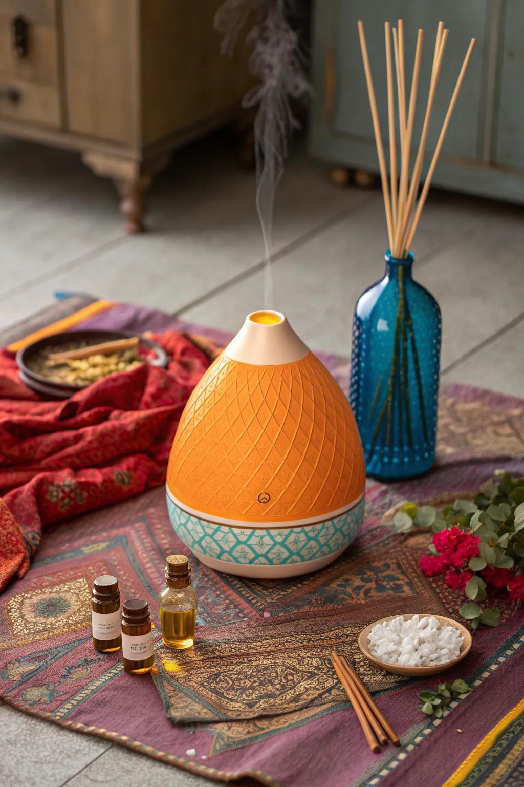 Transform any space into a serene retreat with the soothing scents of an oil diffuser.