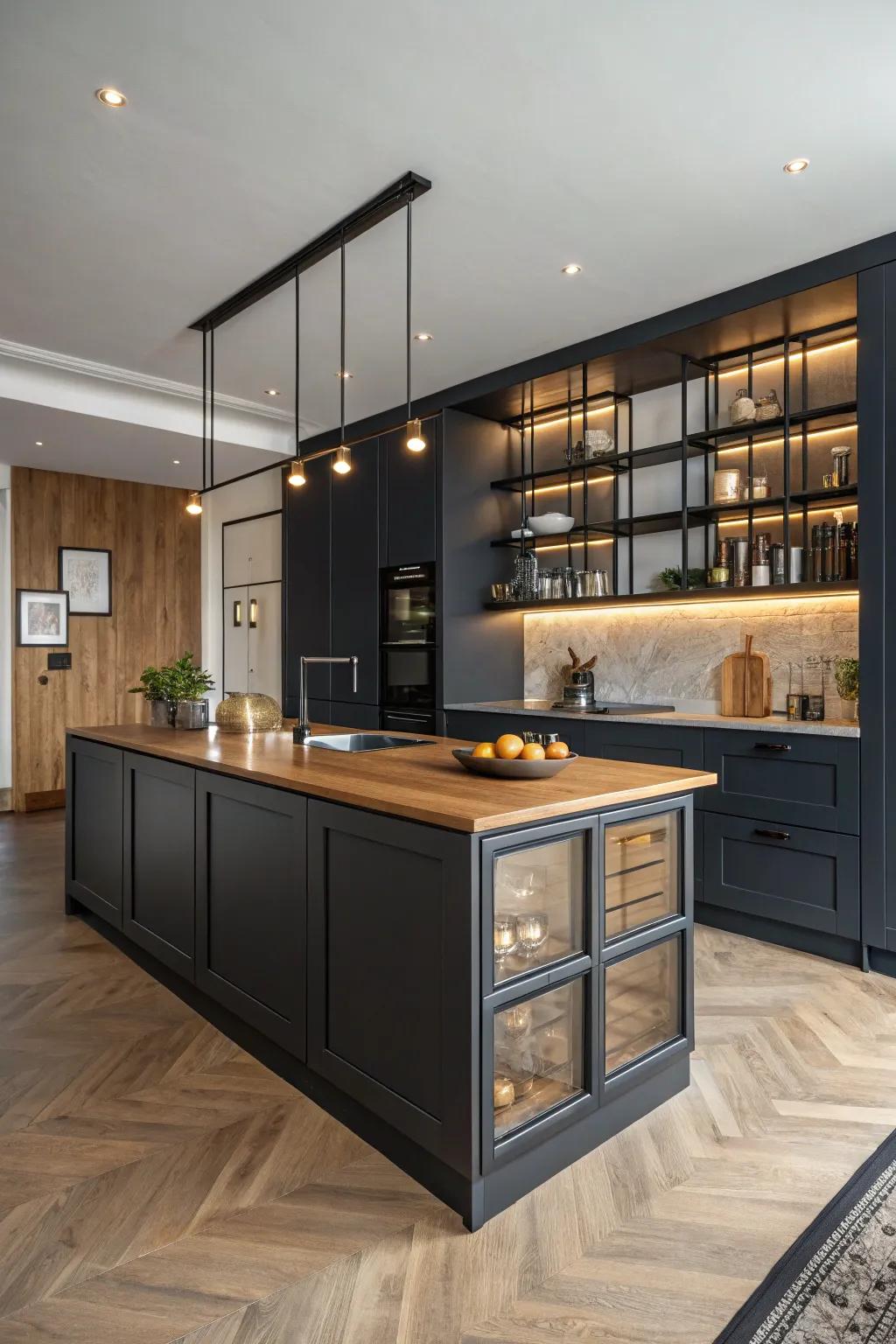 Embrace the elegance of minimalism with a kitchen that's both functional and beautiful.