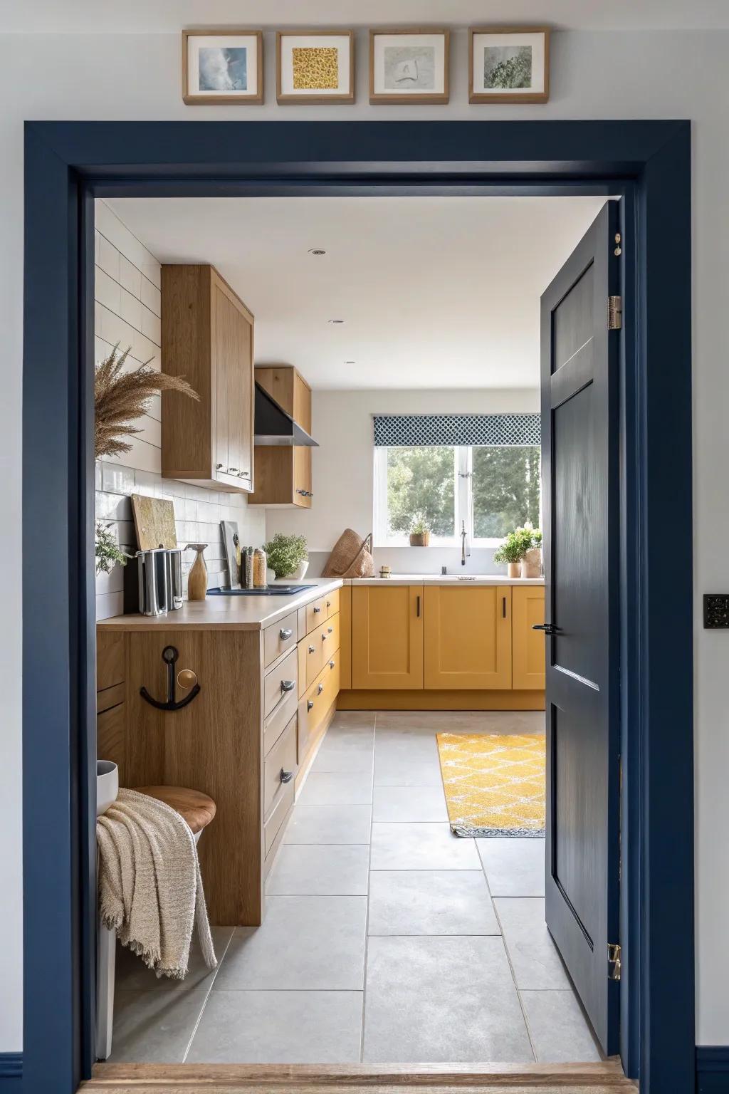 Make your pass through pop with contrasting colors that add vibrant character.