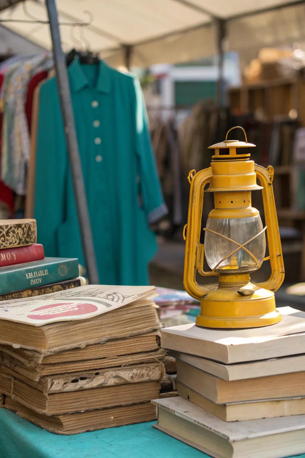 Infuse your home with the charm of vintage finds for that cozy, lived-in feel. 📚 #VintageDecor #RusticCharm