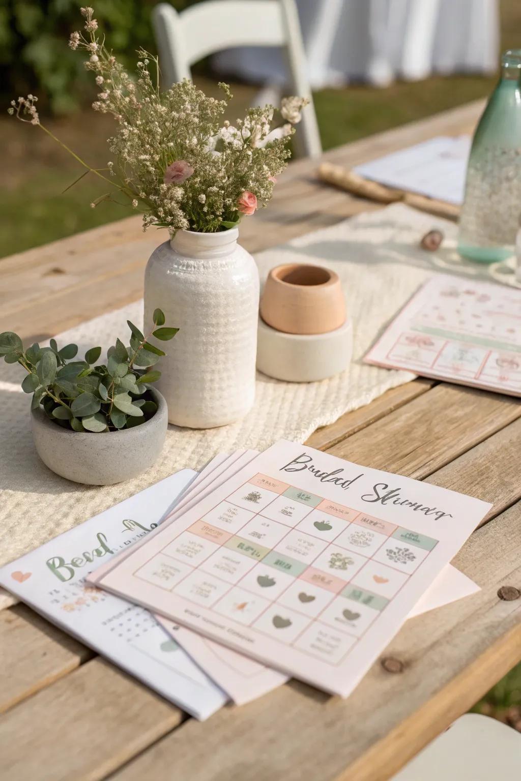 Make bridal showers unforgettable with charming bingo variations for the bride.