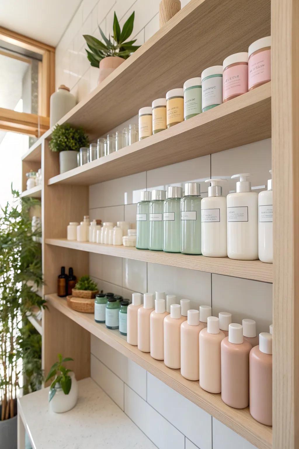 Add a splash of color for an organized and visually appealing medicine cabinet. 🌈