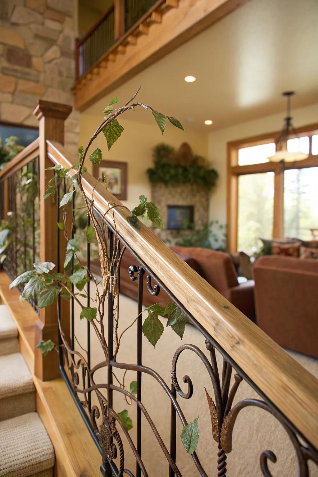 Embrace tranquility with nature-inspired railings that bring the outdoors inside. 🍃 #NatureInDesign #LoftLiving
