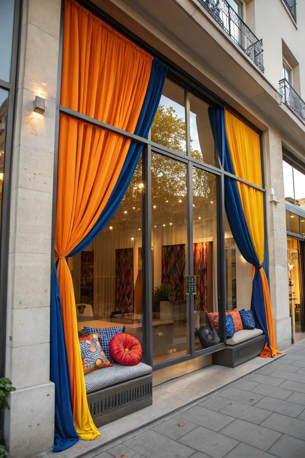 Achieve visual harmony with color-coordinated window displays that reflect your brand. #SalonDesign #ColorCoordination