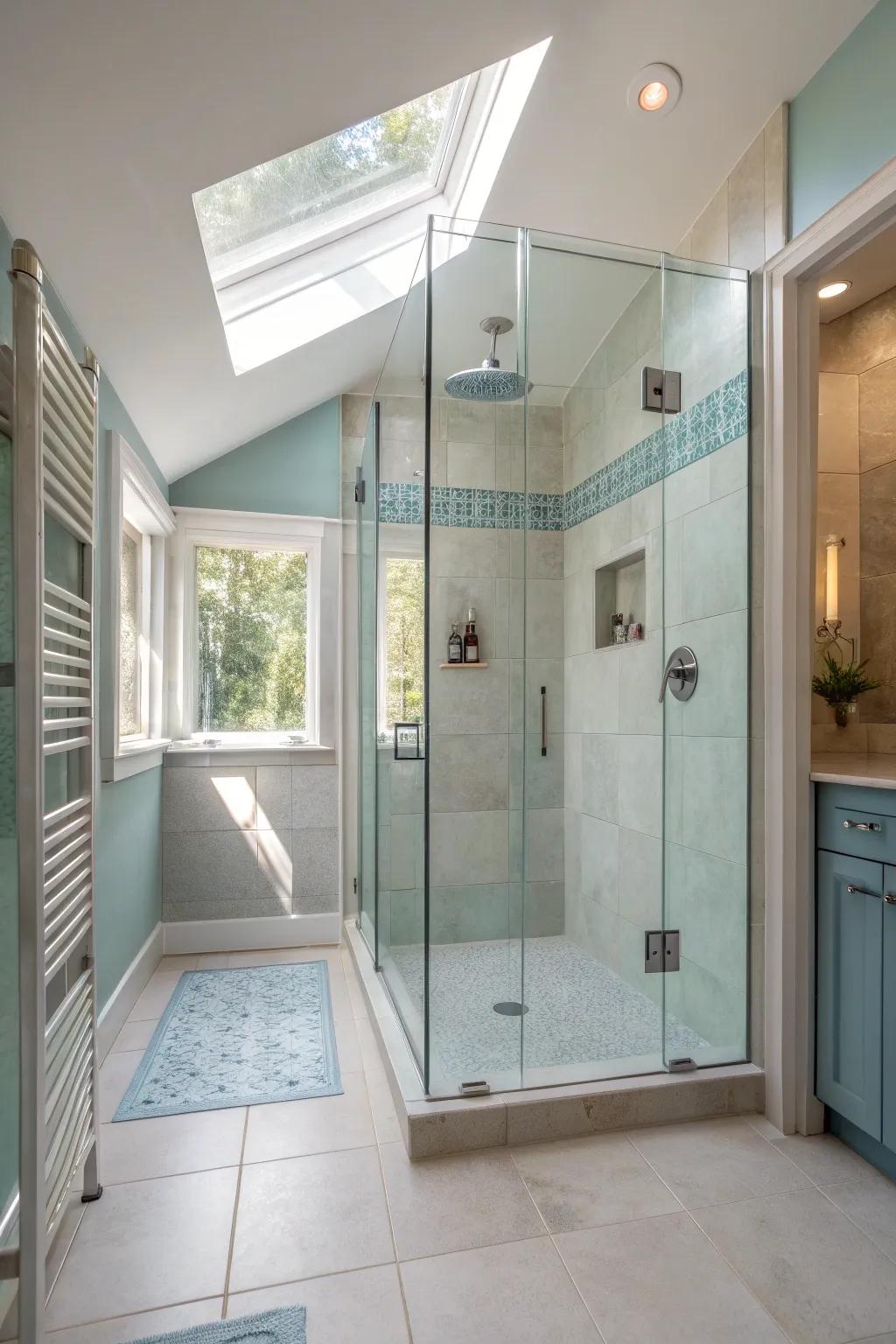 Wet rooms offer a seamless, barrier-free design for small bathrooms. #WetRoom #ModernDesign