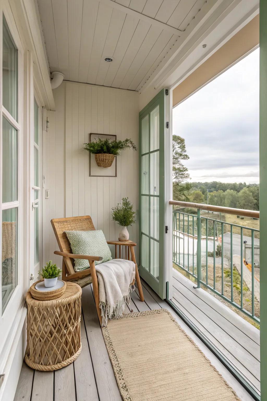 An open design invites the outdoors in. 🌬️ #AirySpaces #BalconyDesign