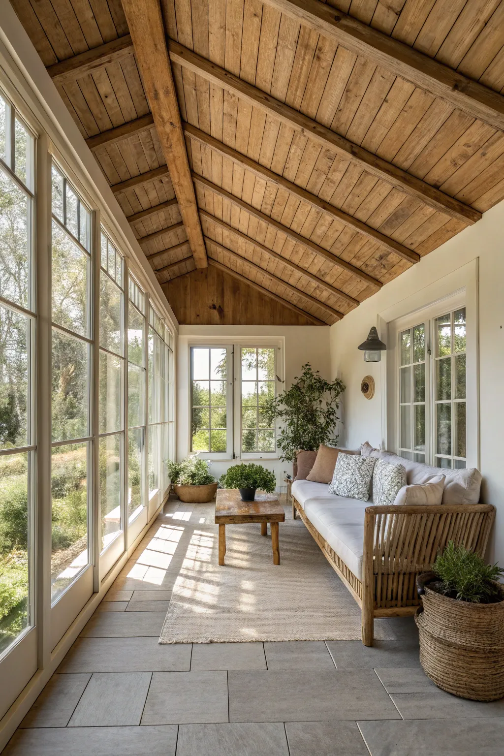 19+ Cozy Farmhouse Rustic Sunroom Ideas
