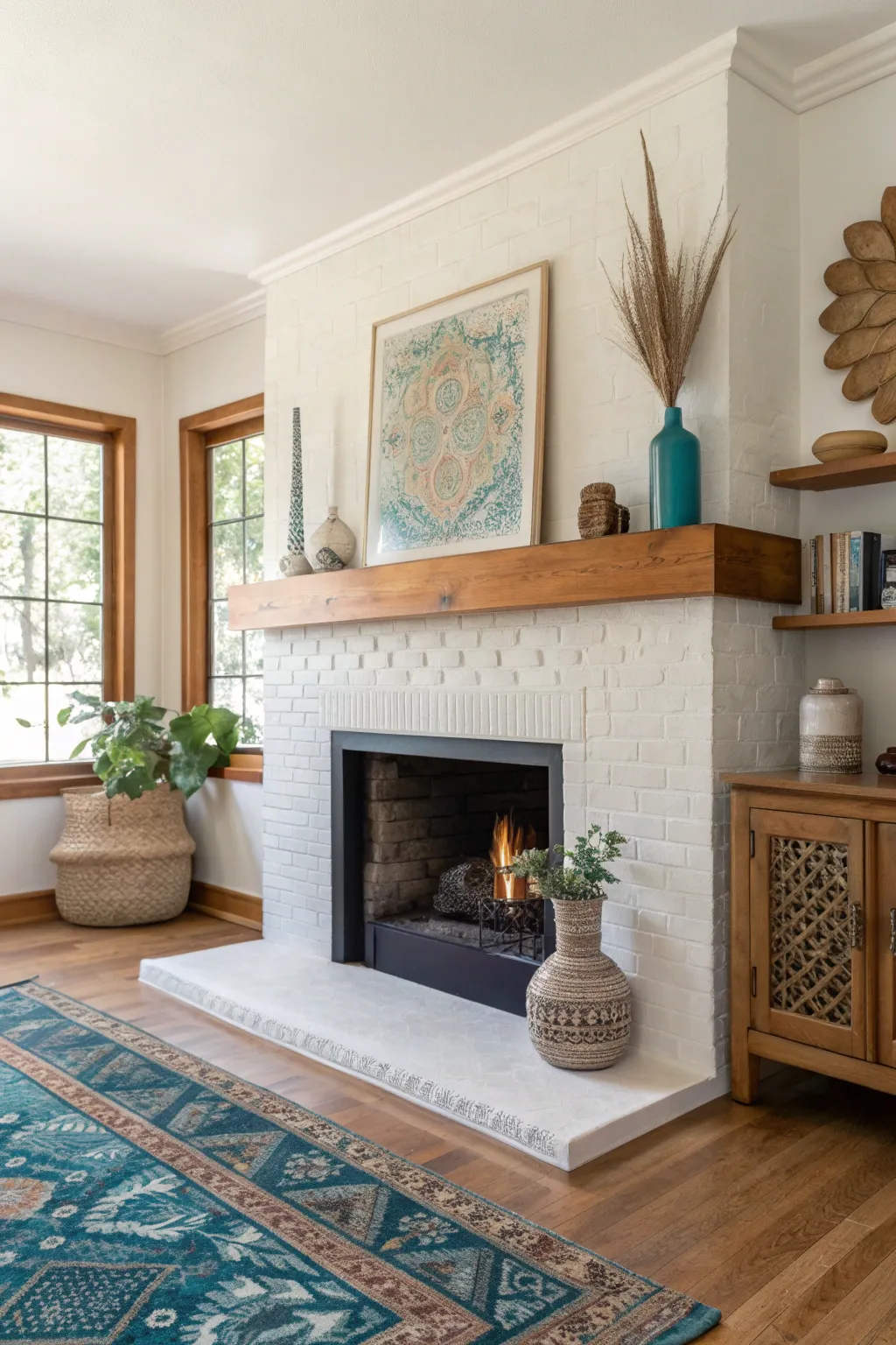 15+ Stylish Offset Fireplace Ideas for Cozy Homes