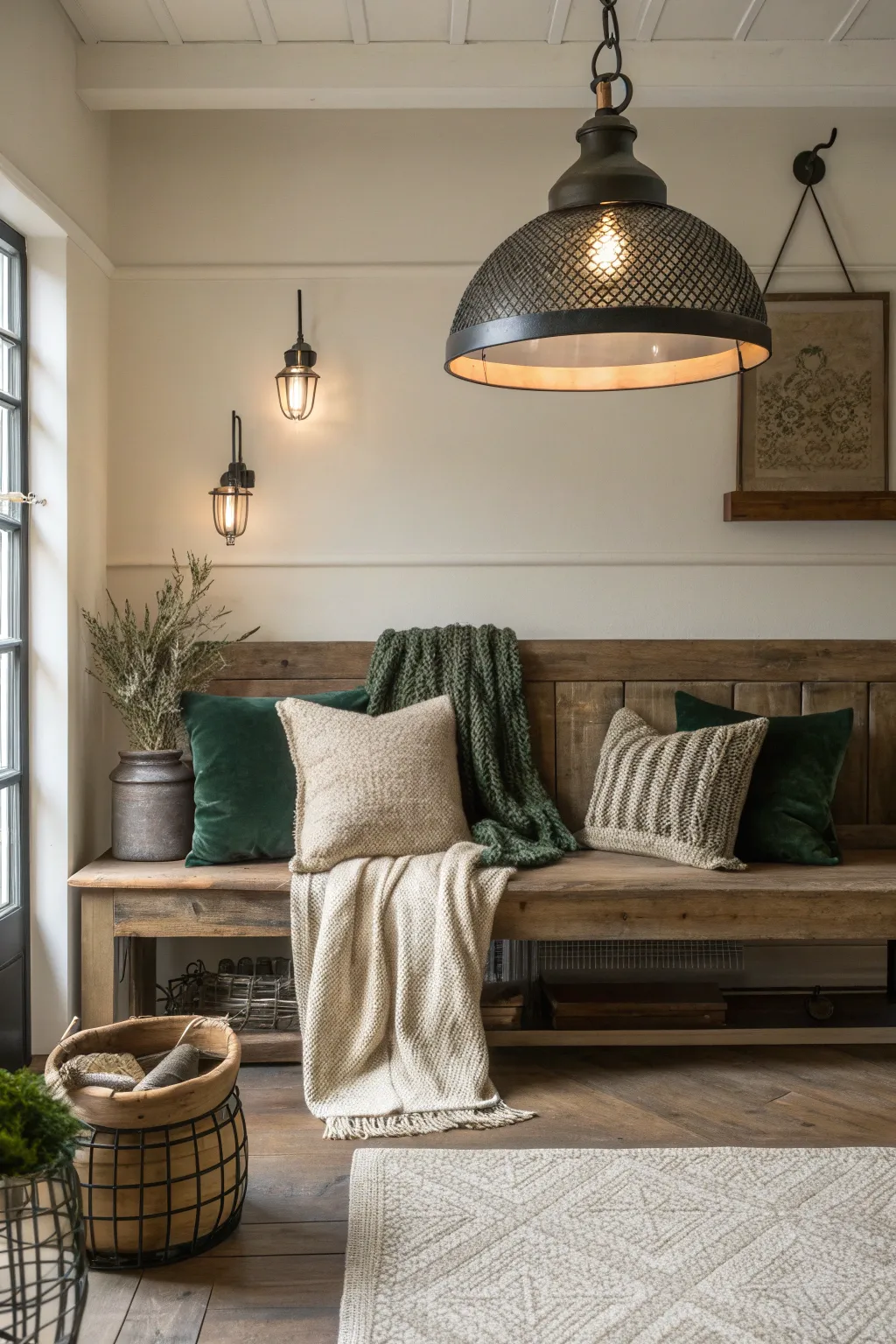 18+ Stylish Living Room Bench Seating Ideas