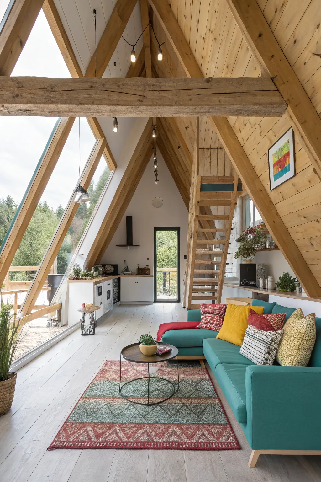 20+ Inspiring A-Frame House Interior Ideas