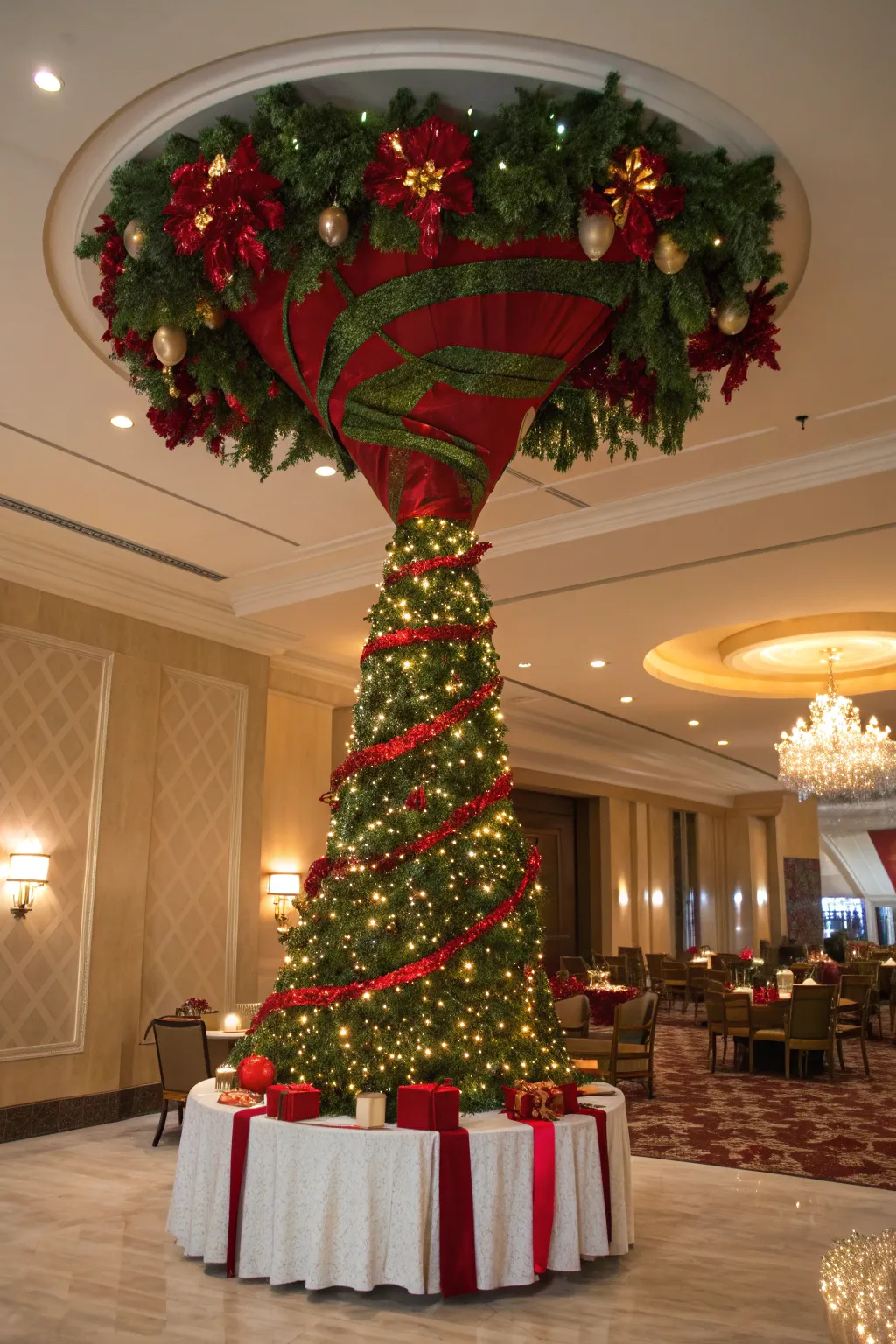 19+ Festive Christmas Ceiling Decoration Ideas