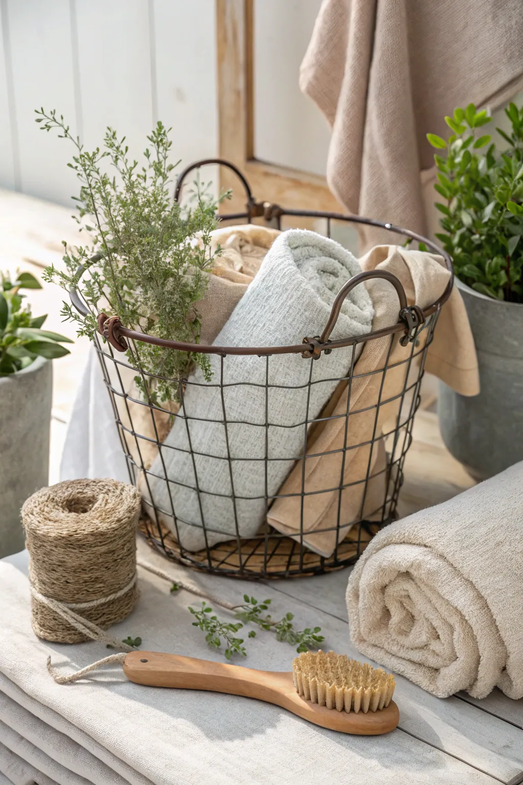15+ Stylish Ideas for Decorating Wire Baskets