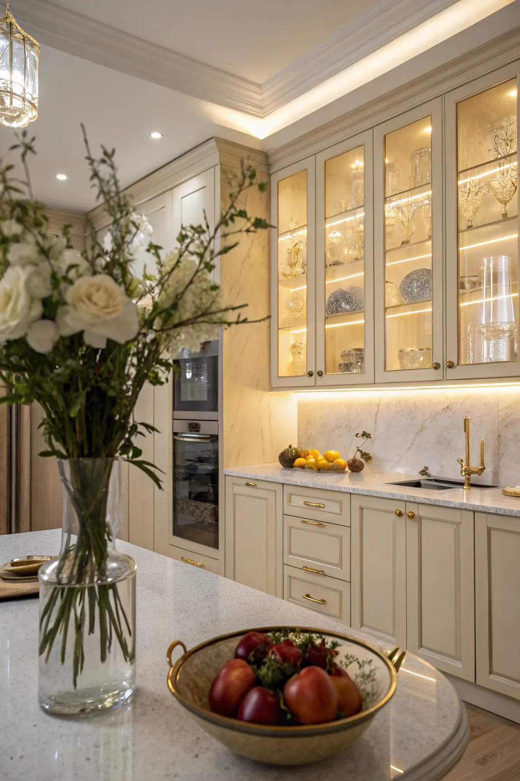 18+ Modern Glass Kitchen Cabinet Ideas to Inspire