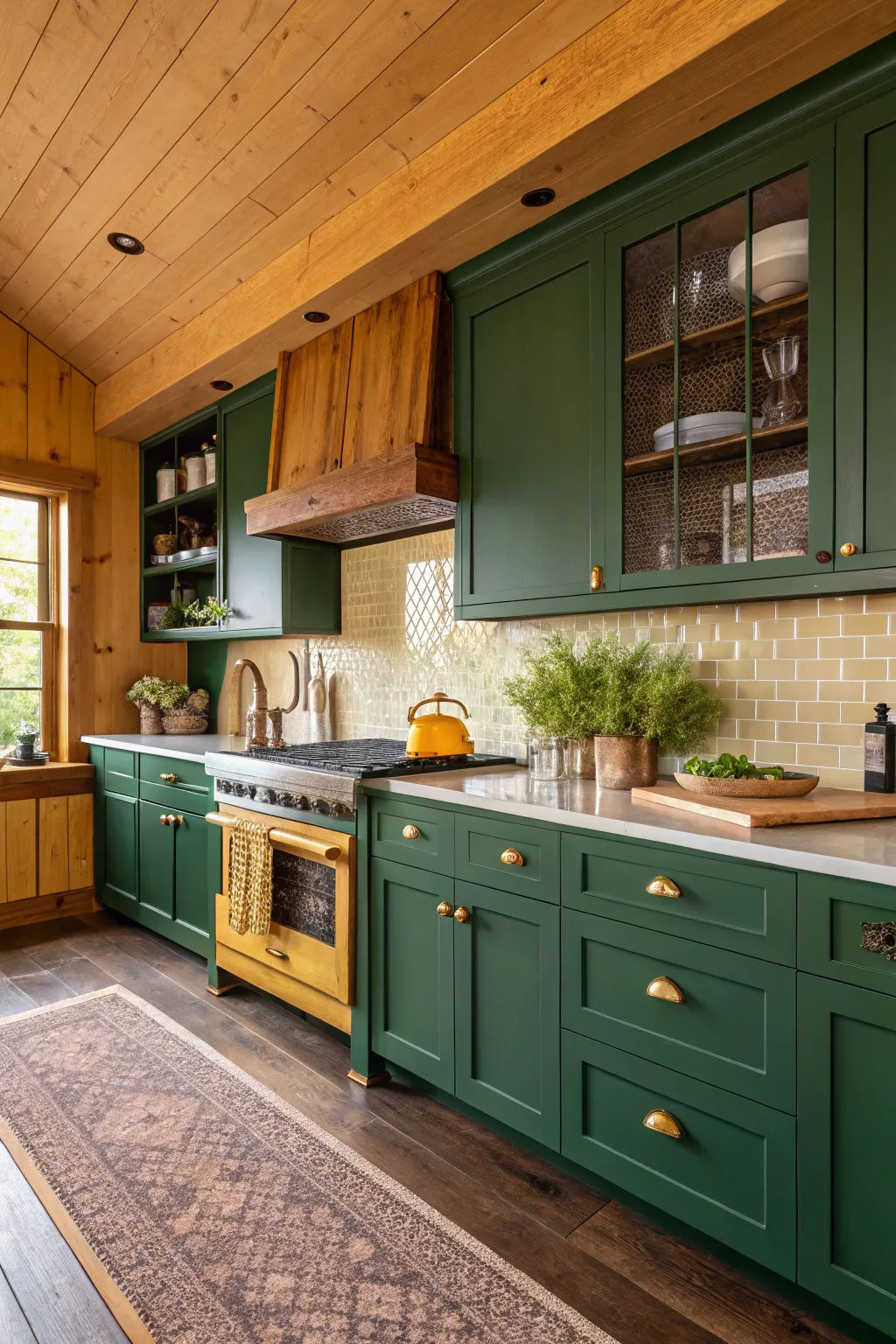 15+ Charming Farmhouse Kitchen Color Ideas