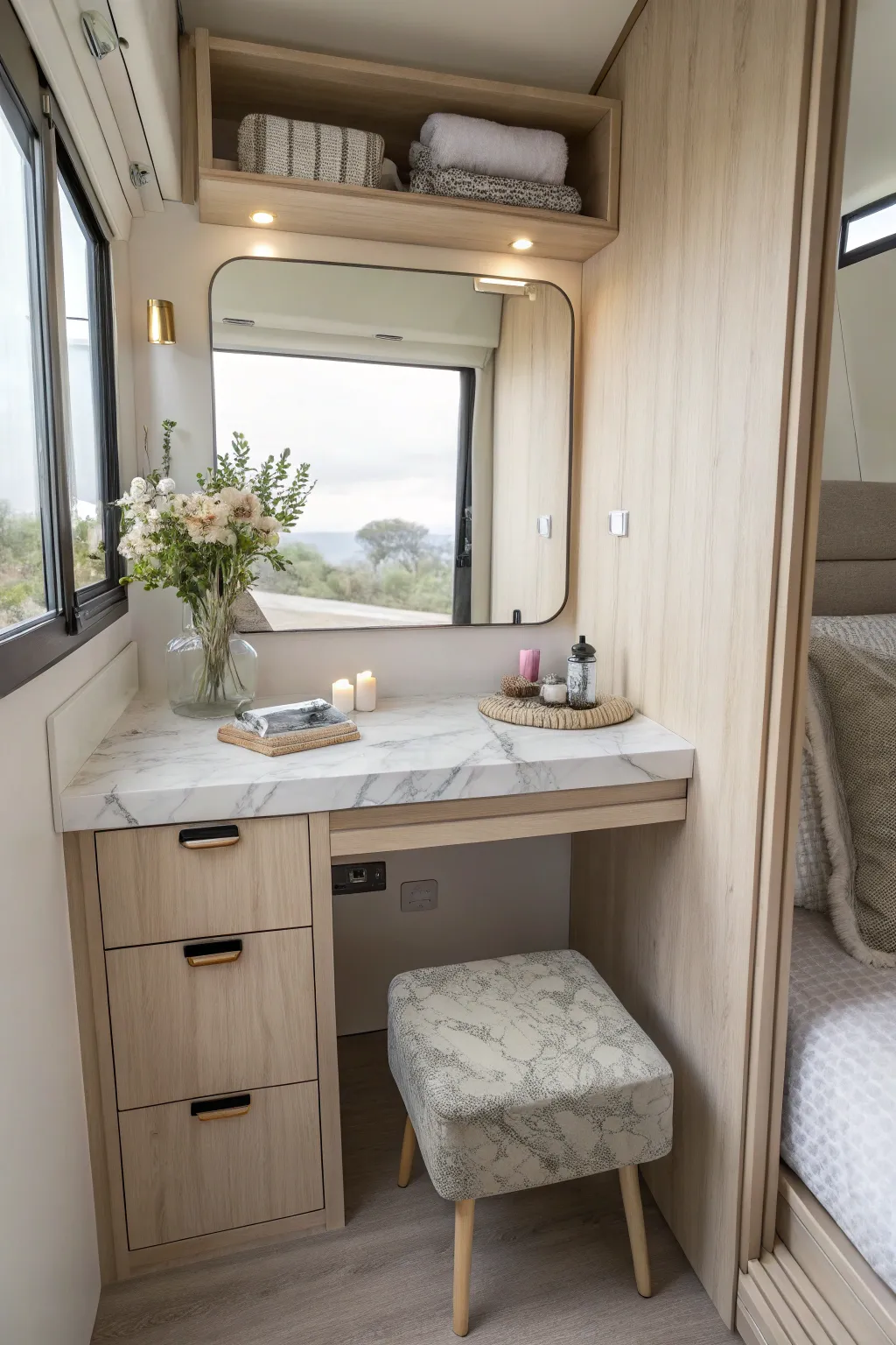 16+ Clever Makeup Vanity Ideas for Small Spaces