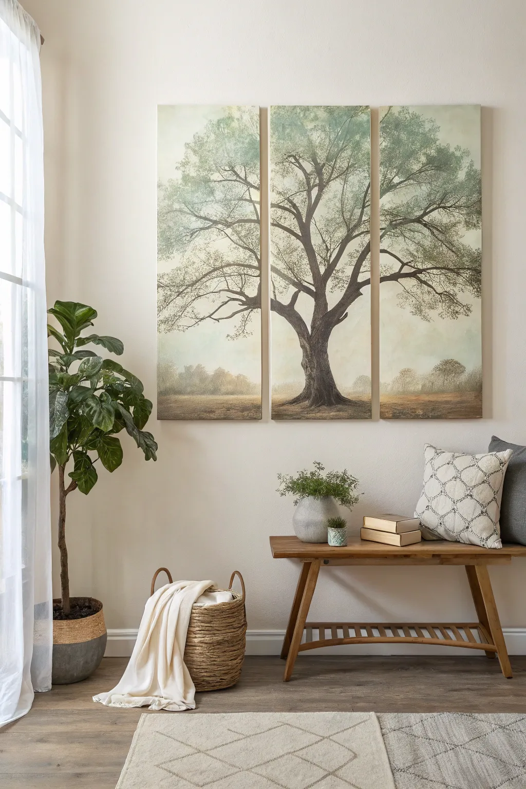19+ Stunning Split Canvas Painting Ideas