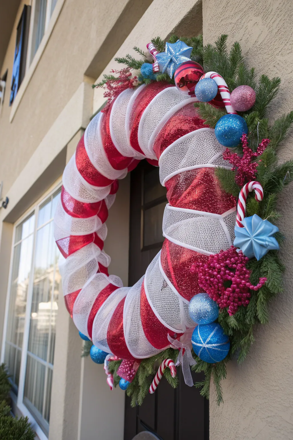 19+ Stunning Mesh Christmas Wreaths Ideas