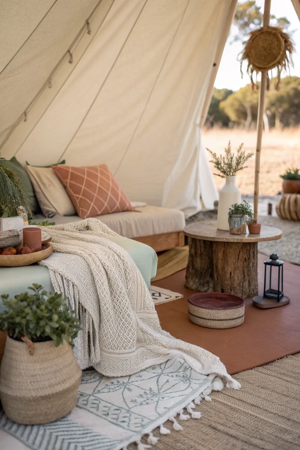 16+ Inspiring Glamping Tent Interior Ideas