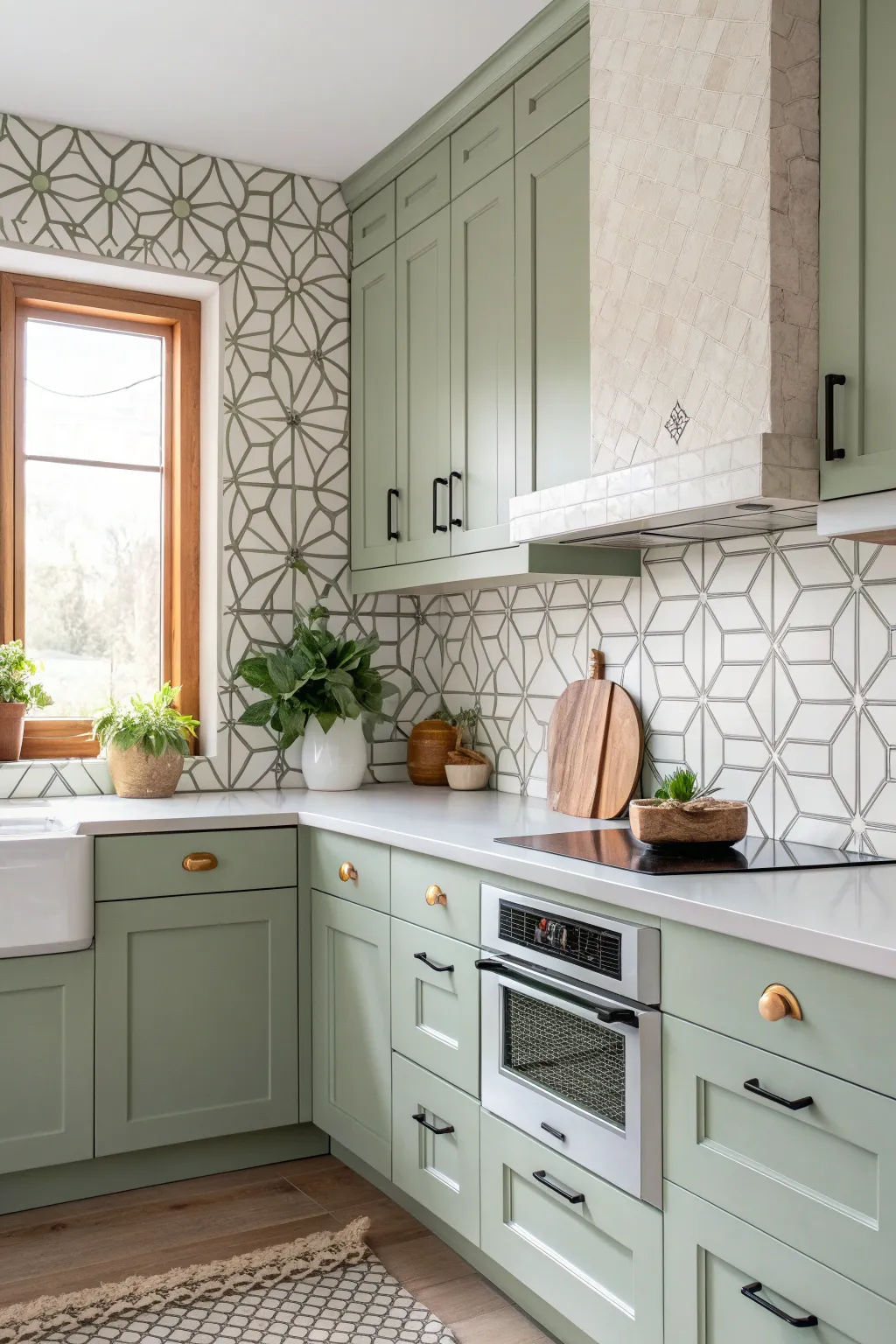 19+ Stylish Backsplash Ideas for Sage Green Cabinets