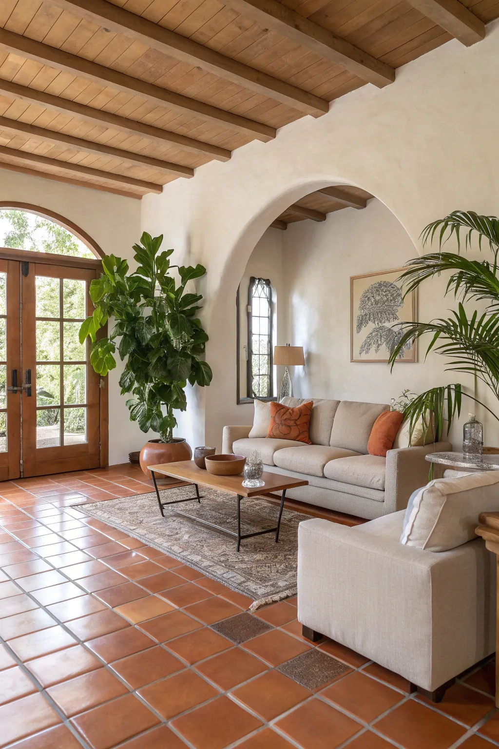 15+ Inspiring Saltillo Tile Living Room Ideas