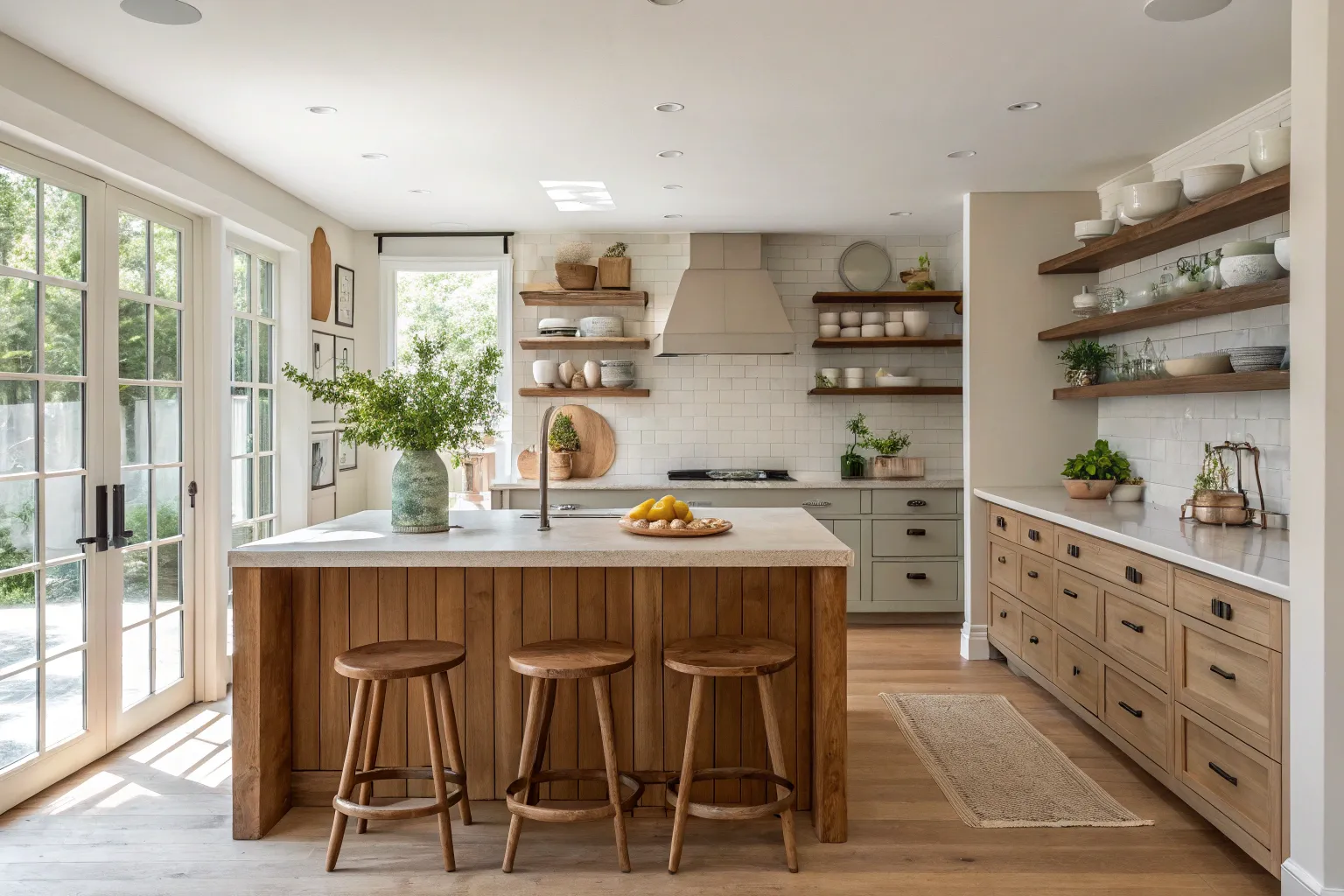 15+ Stylish Open Concept Galley Kitchen with Island Ideas