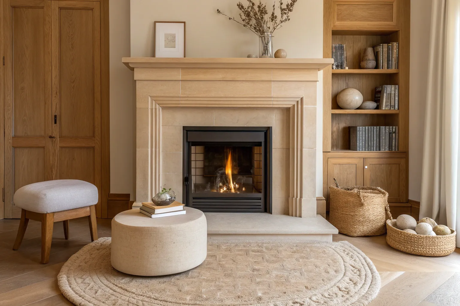 17+ Stylish Modern Fireplace Hearth Ideas